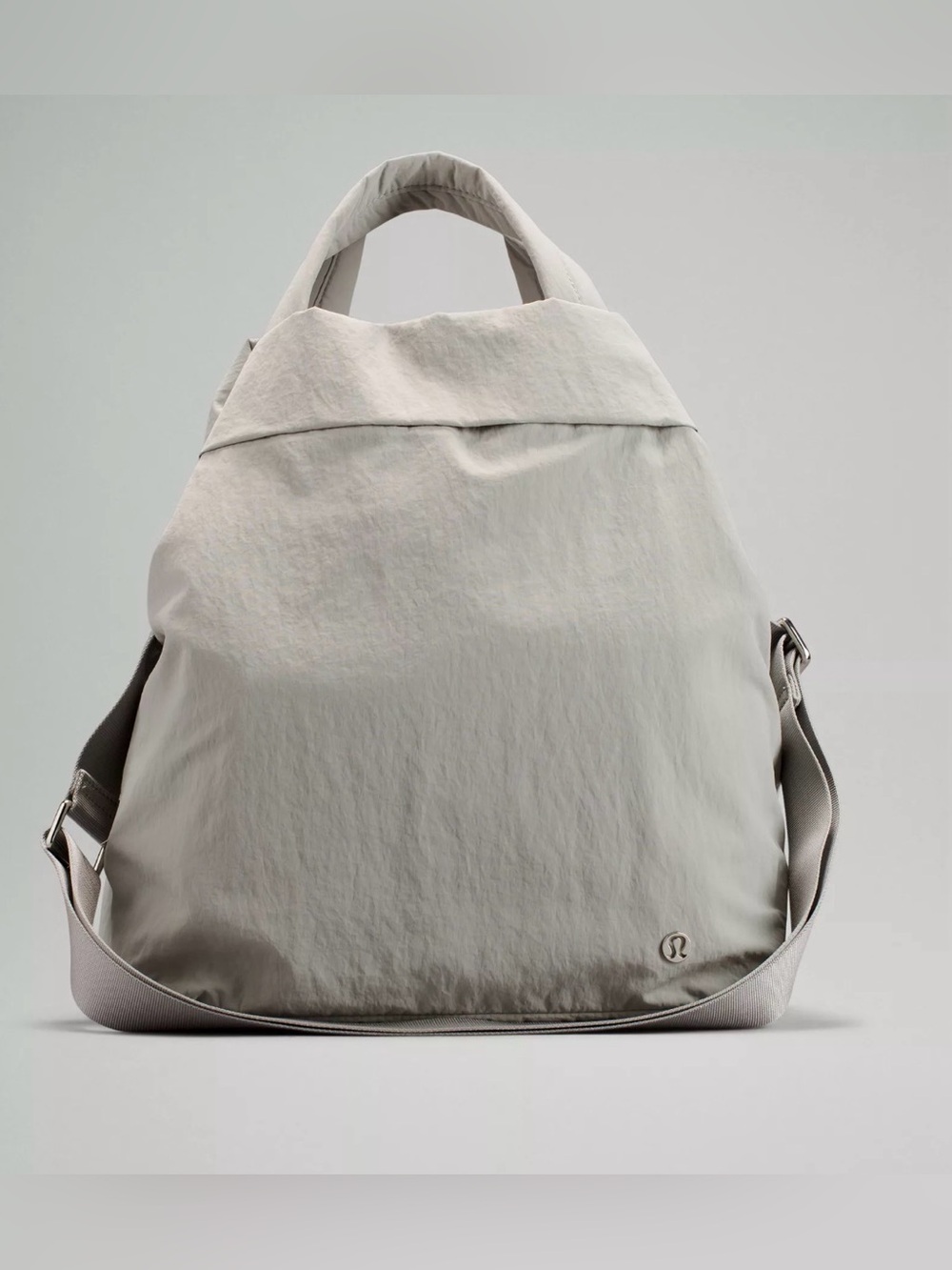 lululemon athletica Light Gray Convertible Shoulder Tote